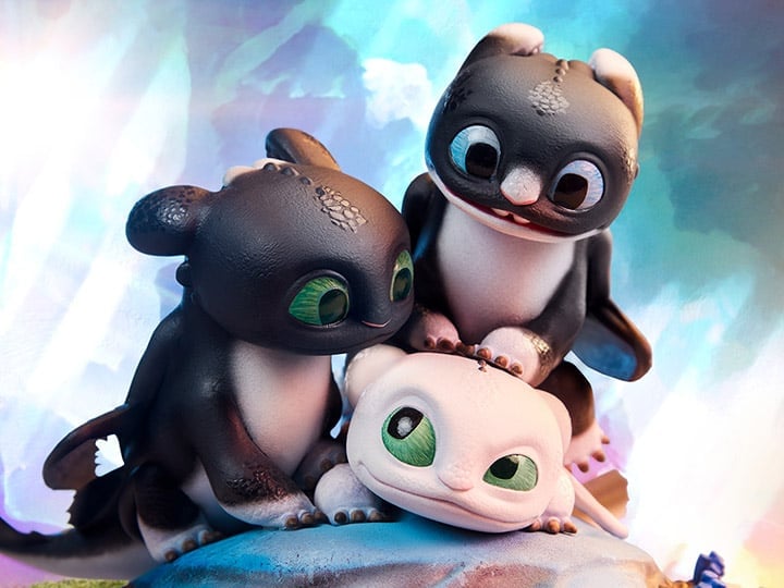 How to Train Your Dragon: The Hidden World Dart, Pouncer, and Ruffrunner Statue Gallery Image 1