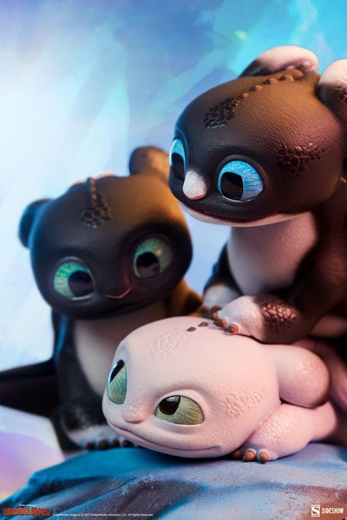 How to Train Your Dragon: The Hidden World Dart, Pouncer, and Ruffrunner Statue Gallery Image 23