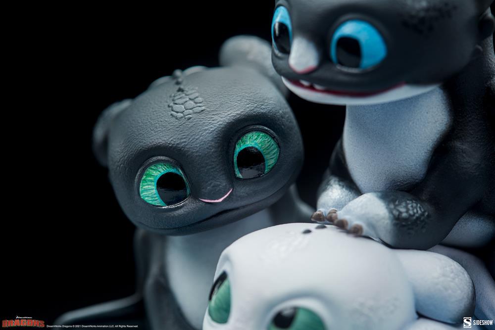 How to Train Your Dragon: The Hidden World Dart, Pouncer, and Ruffrunner Statue Gallery Image 15