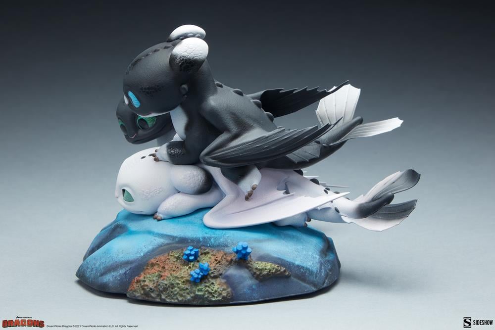 How to Train Your Dragon: The Hidden World Dart, Pouncer, and Ruffrunner Statue Gallery Image 5