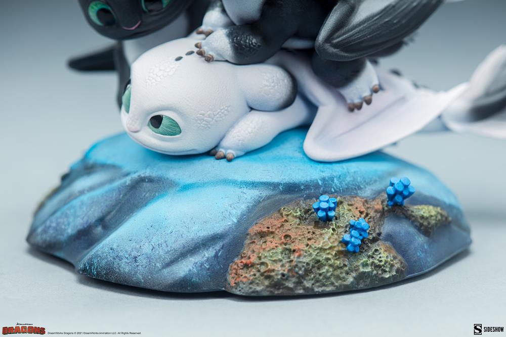 How to Train Your Dragon: The Hidden World Dart, Pouncer, and Ruffrunner Statue Gallery Image 20