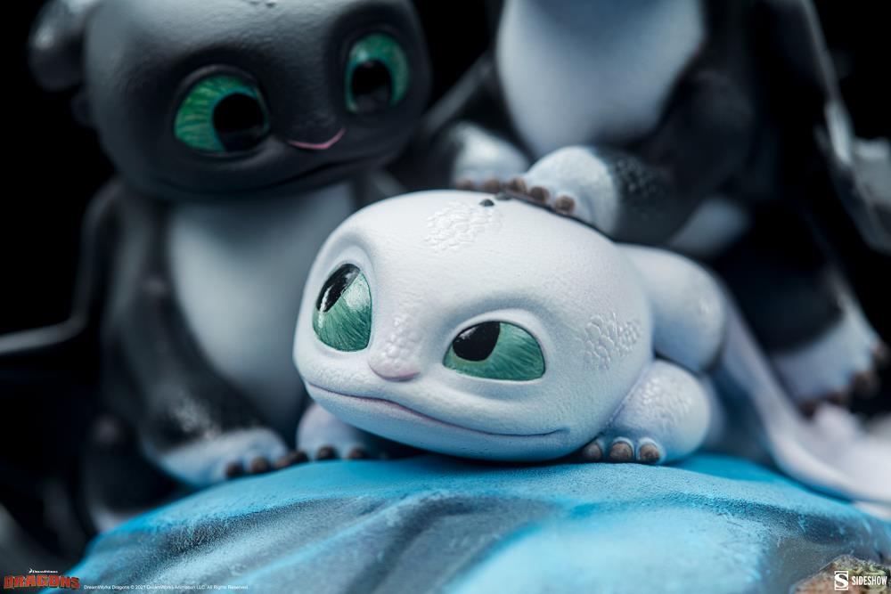 How to Train Your Dragon: The Hidden World Dart, Pouncer, and Ruffrunner Statue Gallery Image 12