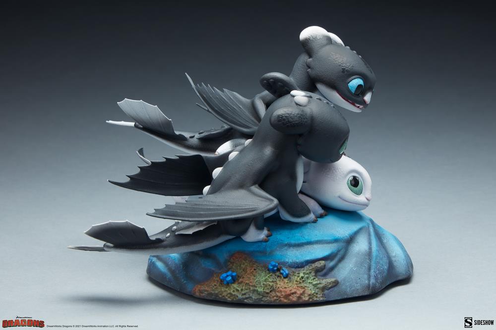 How to Train Your Dragon: The Hidden World Dart, Pouncer, and Ruffrunner Statue Gallery Image 9