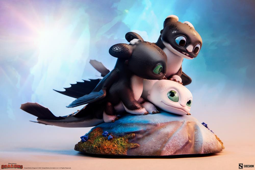 How to Train Your Dragon: The Hidden World Dart, Pouncer, and Ruffrunner Statue Gallery Image 21