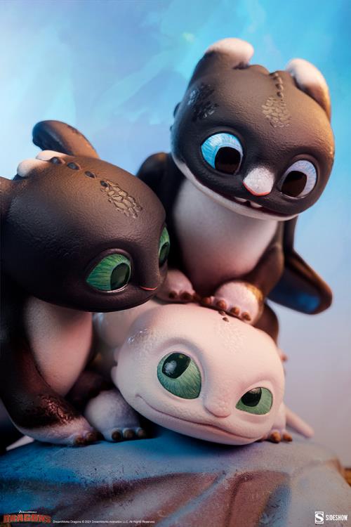 How to Train Your Dragon: The Hidden World Dart, Pouncer, and Ruffrunner Statue Gallery Image 22