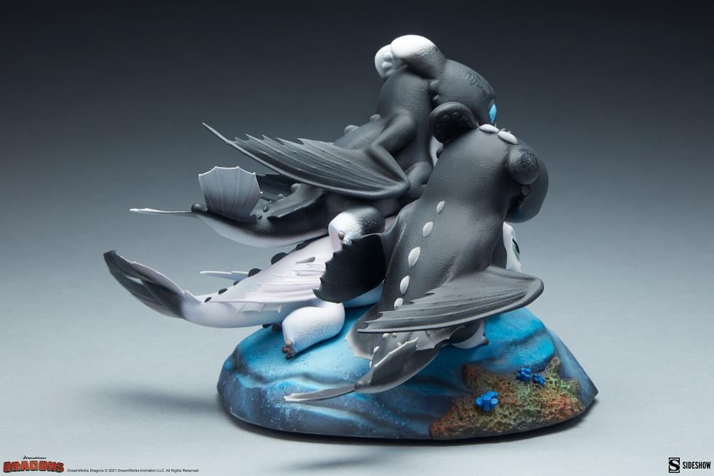 How to Train Your Dragon: The Hidden World Dart, Pouncer, and Ruffrunner Statue Gallery Image 8
