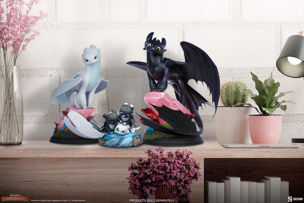 How to Train Your Dragon: The Hidden World Dart, Pouncer, and Ruffrunner Statue Gallery Image 26