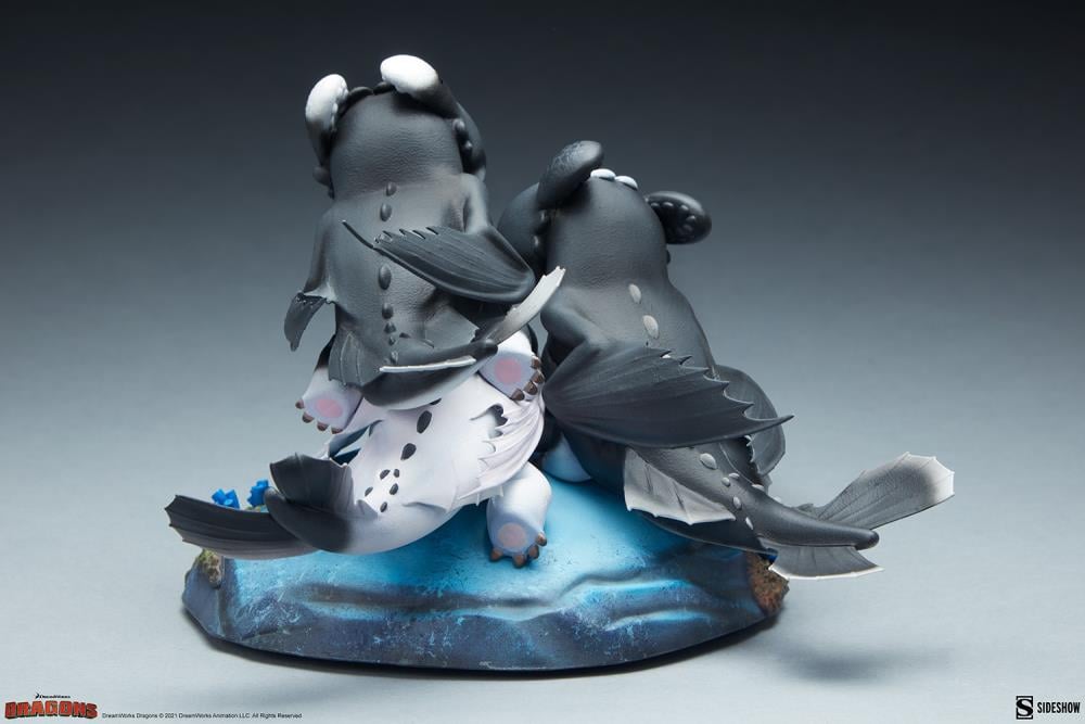 How to Train Your Dragon: The Hidden World Dart, Pouncer, and Ruffrunner Statue Gallery Image 7
