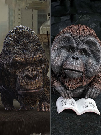 Rise of the Planet of the Apes Defo-Real Buck & Maurice (Twin Pack Ver.) Gallery Image 2