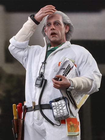 Back to the Future MMS609 Doc Brown 1/6th Scale Collectible Figure