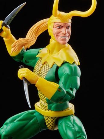 Marvel Legends Retro Collection Loki Action Figure Gallery Image 2