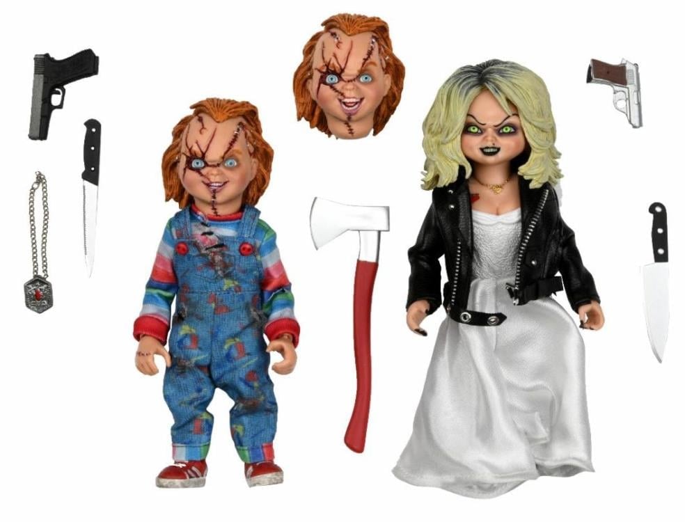 Bride of Chucky Chucky and Tiffany Clothed Figure Two-Pack