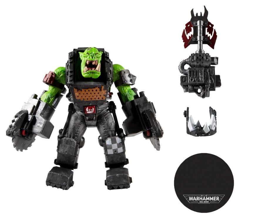 Warhammer 40,000 Ork Meganob with Buzzsaw Mega Action Figure Gallery Image 9