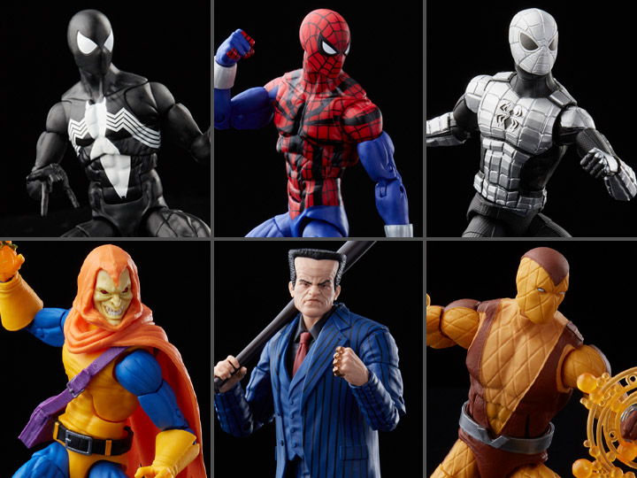 Spider-Man Marvel Legends Retro Collection Wave 2 Set of 6 Action Figures Gallery Image 1