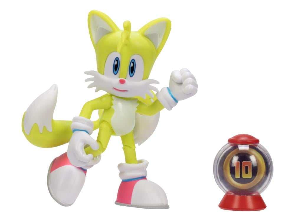 Sonic The Hedgehog 30th Anniversary Wave 6 4" Tails with Ring Item Box Gallery Image 3
