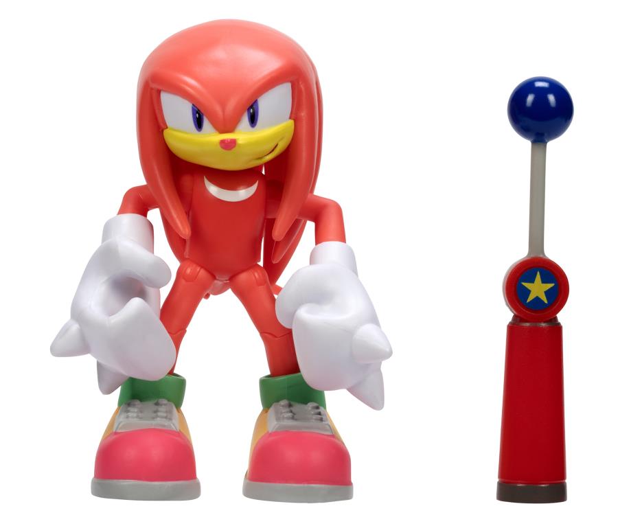 Sonic The Hedgehog 30th Anniversary Wave 6 4" Knuckles with Blue Checkpoint Gallery Image 3