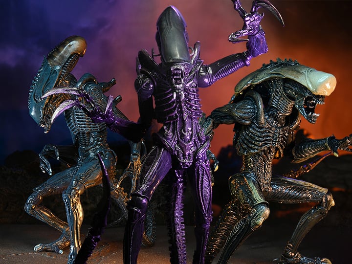 Aliens Predator フィギュア 3種セット Alien vs. Predator Aliens Set of 3 Figures (Movie Deco)