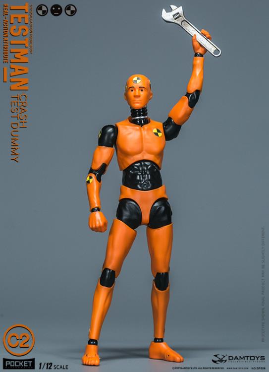 Testman Pocket Elite Real-ActionAttribute Crash Test Dummy C2 1/12 Scale Action Figure Gallery Image 4