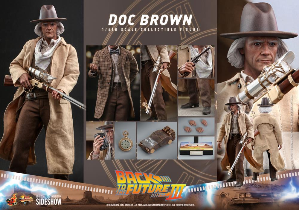 Back to the Future Part III MMS617 Doc Brown 1/6th Scale Collectible Figure Gallery Image 29