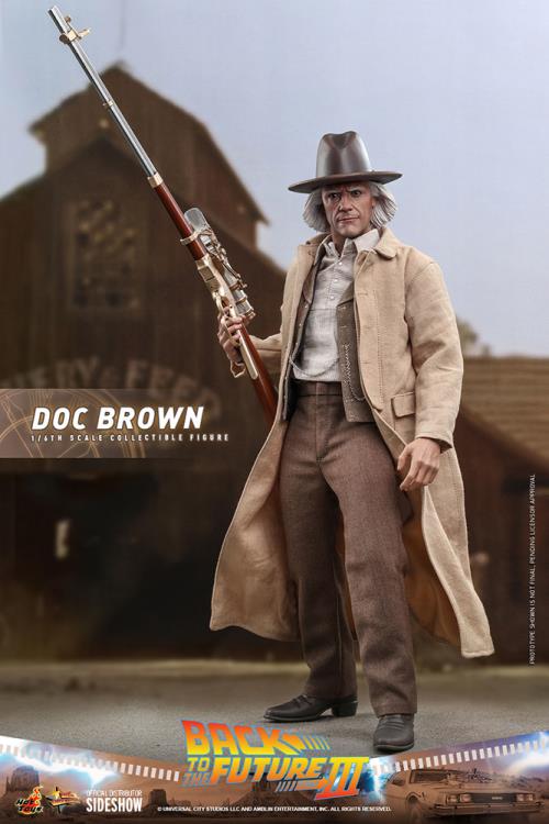 Back to the Future Part III MMS617 Doc Brown 1/6th Scale Collectible Figure Gallery Image 3