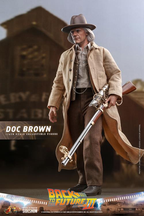 Back to the Future Part III MMS617 Doc Brown 1/6th Scale Collectible Figure Gallery Image 8