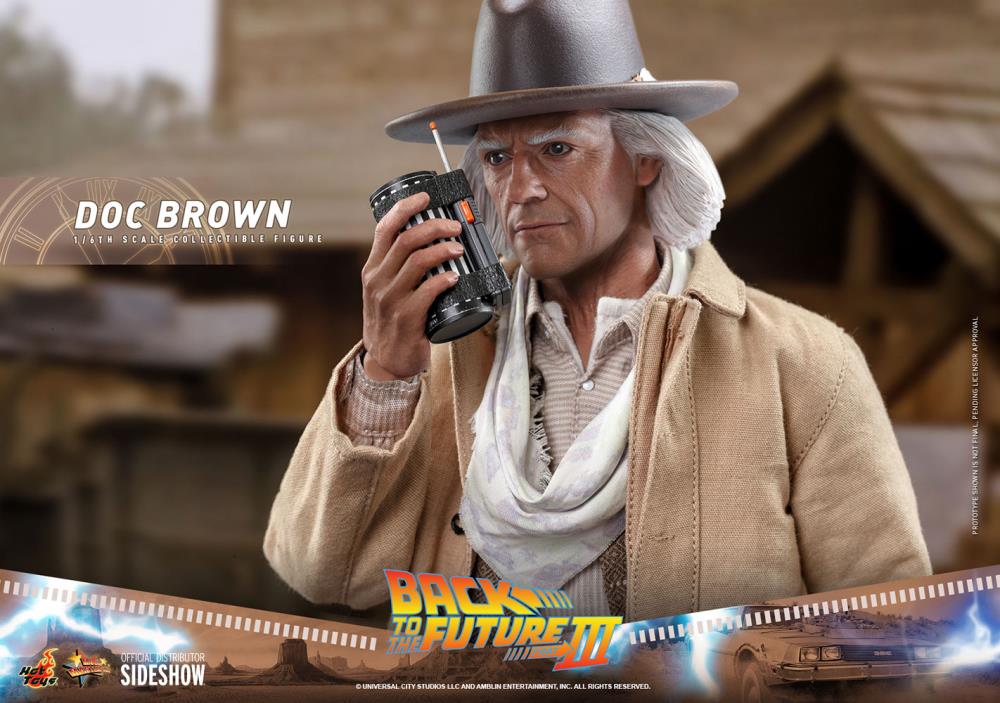 Back to the Future Part III MMS617 Doc Brown 1/6th Scale Collectible Figure Gallery Image 9