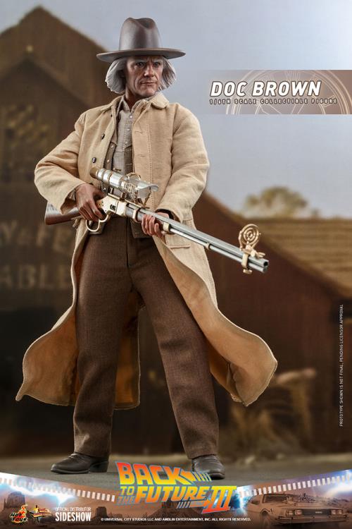 Back to the Future Part III MMS617 Doc Brown 1/6th Scale Collectible Figure Gallery Image 15