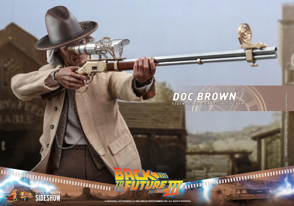 Back to the Future Part III MMS617 Doc Brown 1/6th Scale Collectible Figure Gallery Image 6
