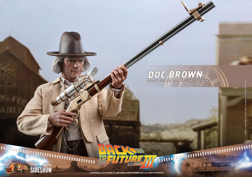 Back to the Future Part III MMS617 Doc Brown 1/6th Scale Collectible Figure Gallery Image 7