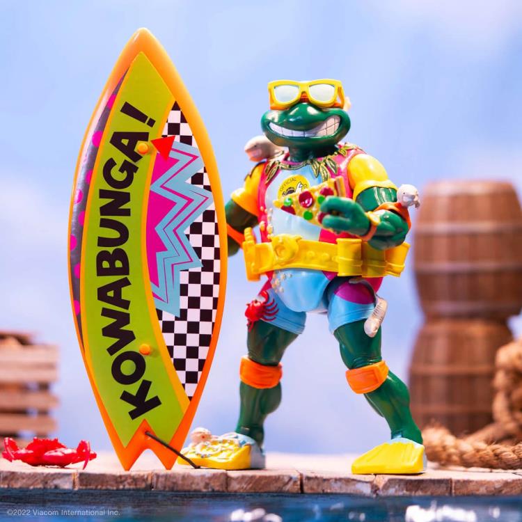 Disney Mikeフィギュア TMNT Ultimates Sewer Surfer Michelangelo Action Figure