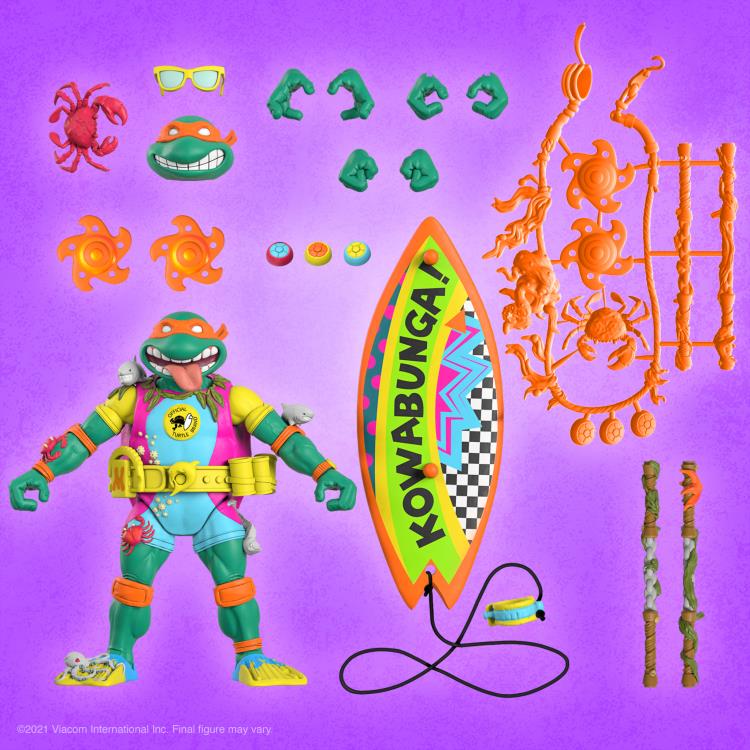 Teenage Mutant Ninja Turtles ULTIMATES! Sewer Surfer Mike Action Figure Gallery Image 5