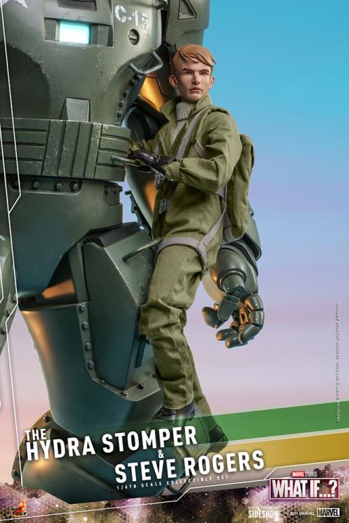 What If...? TMS060 The Hydra Stomper and Steve Rogers 1/6th Scale Collectible Figure Set Gallery Image 9