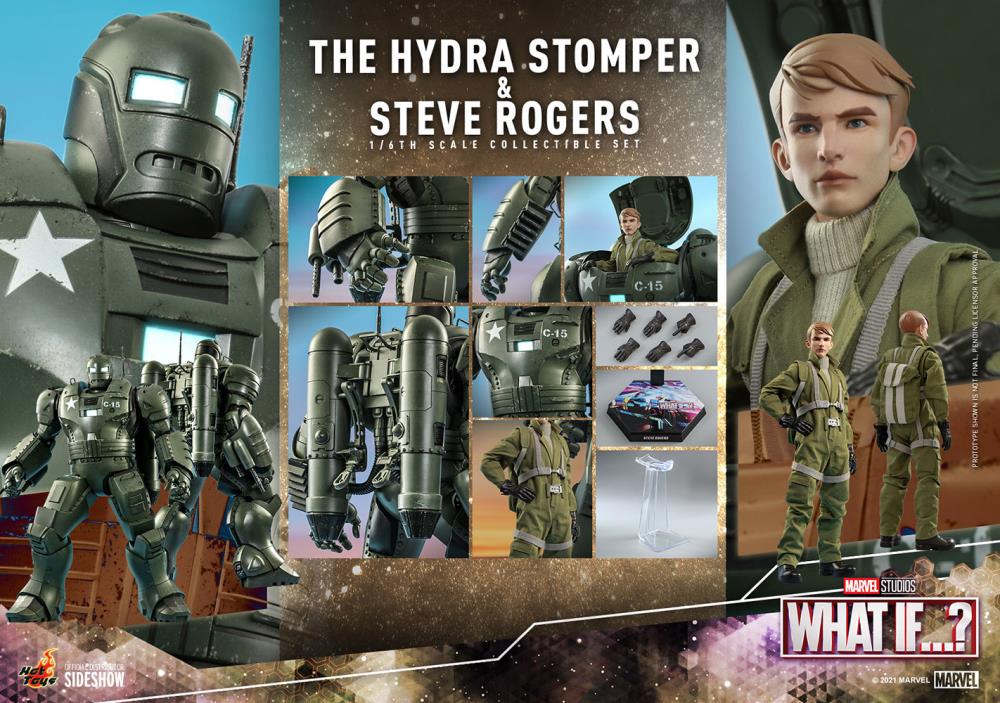 What If...? TMS060 The Hydra Stomper and Steve Rogers 1/6th Scale Collectible Figure Set Gallery Image 16
