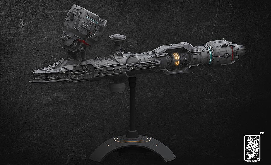 Dream Gear Arkhitect Spaceship Advanced Research Colonizer 1/3000 Scale Model Kit Gallery Image 12
