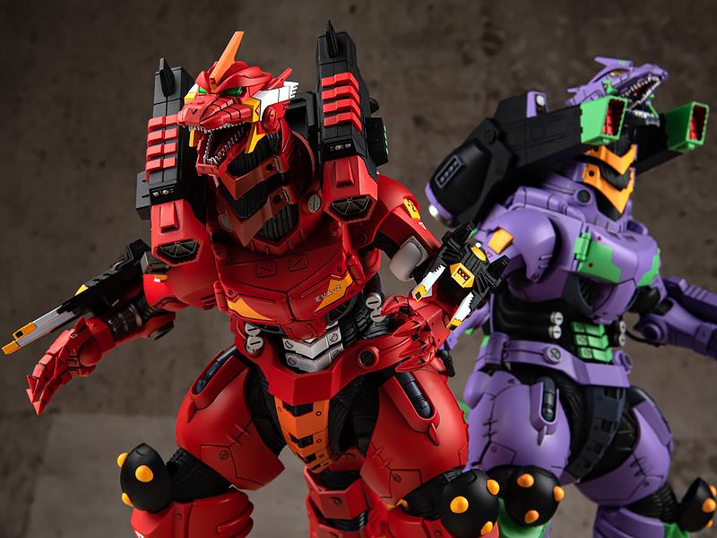 Godzilla vs. Evangelion Mechagodzilla (Type-3 Kiryu EVA Unit-02 Color Ver.) Exclusive Model Kit Gallery Image 29