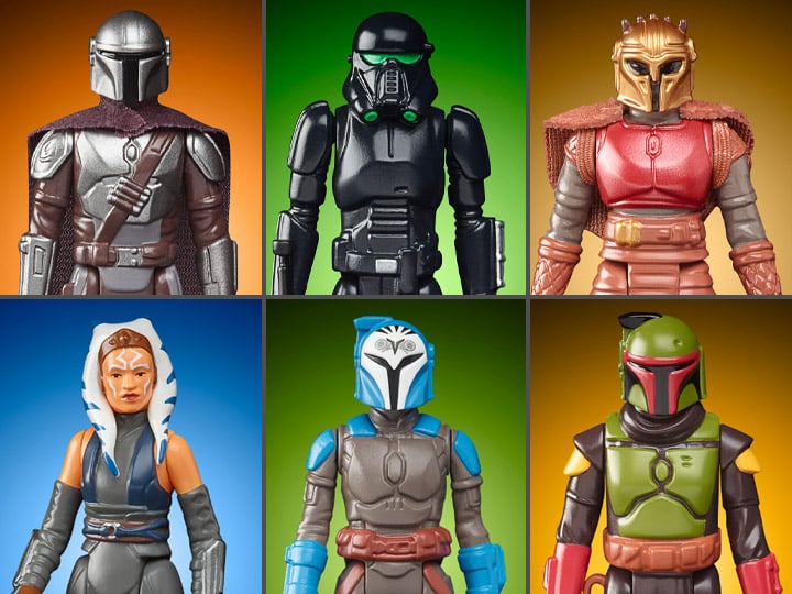 Star Wars Retro Collection - The Mandalorian - Vague 7 Complète - NEUF Hasbro