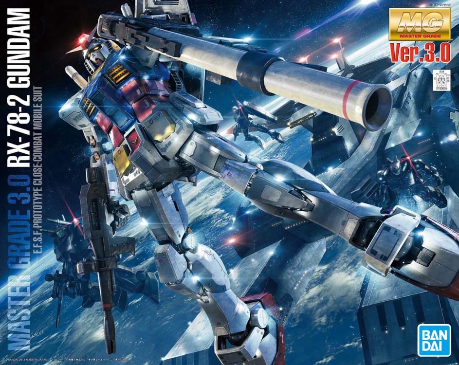 Mobile Suit Gundam MG RX-78-2 Gundam Ver. 3.0 1/100 Scale Model Kit (New Packaging) Gallery Image 6