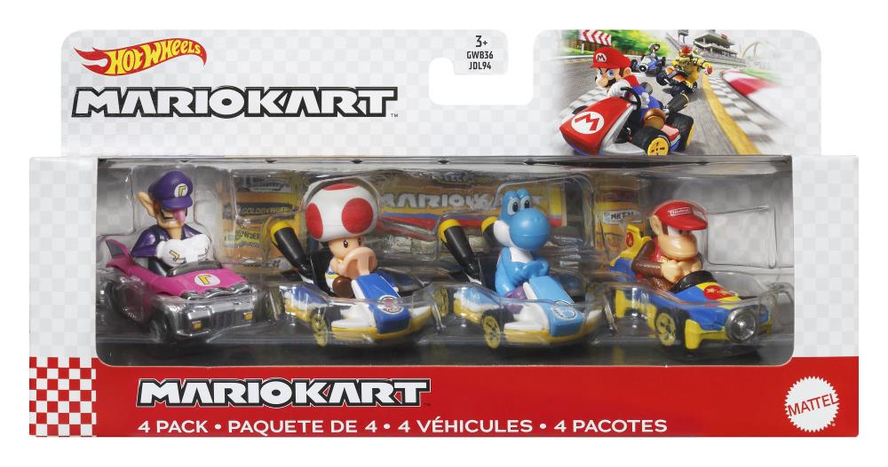 Mario Kart Hot Wheels Die-Cast Four-Pack Mix 4 Gallery Image 3