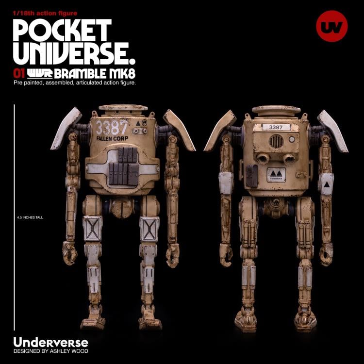 アンダーバース 1/18 UV 666 CORP BRAMBLE MK8 World War Robot Pocket Universe Bramble MK8 (666 Corp) 1/18 Scale
