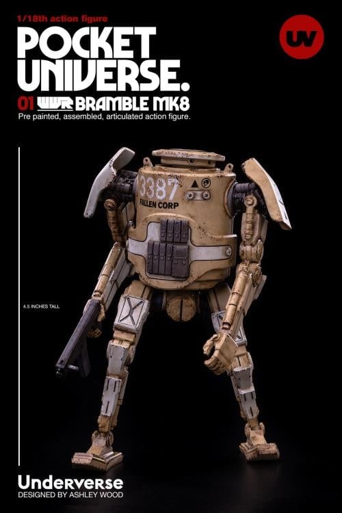 アンダーバース 1/18 UV 666 CORP BRAMBLE MK8 World War Robot Pocket Universe Bramble MK8 (666 Corp) 1/18 Scale