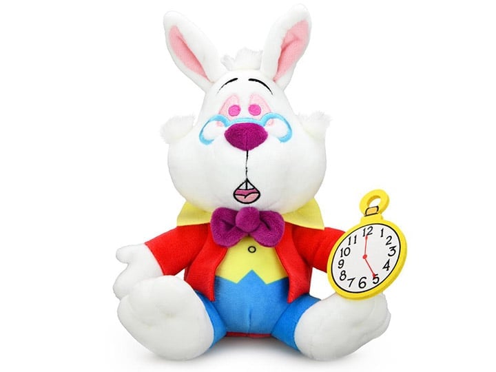 Alice in Wonderland Phunny White Rabbit 8" Plush Gallery Image 1