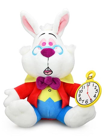 Alice in Wonderland Phunny White Rabbit 8" Plush Gallery Image 2