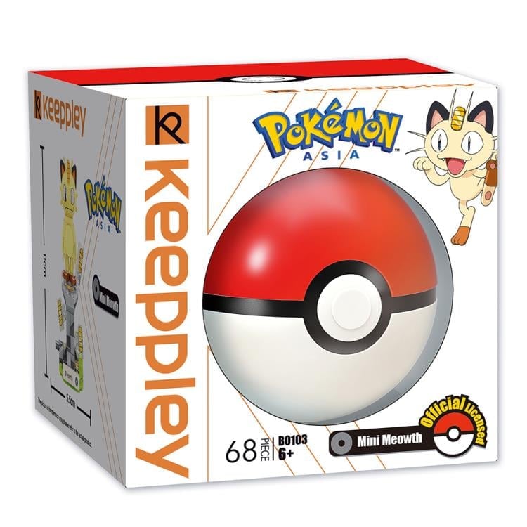 Pokemon Meowth Mini Qman Building Blocks Toy Set Gallery Image 3