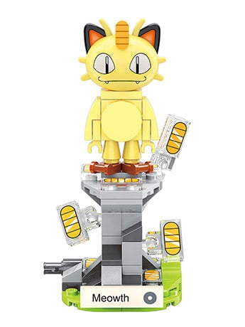 Pokemon Meowth Mini Qman Building Blocks Toy Set Gallery Image 2
