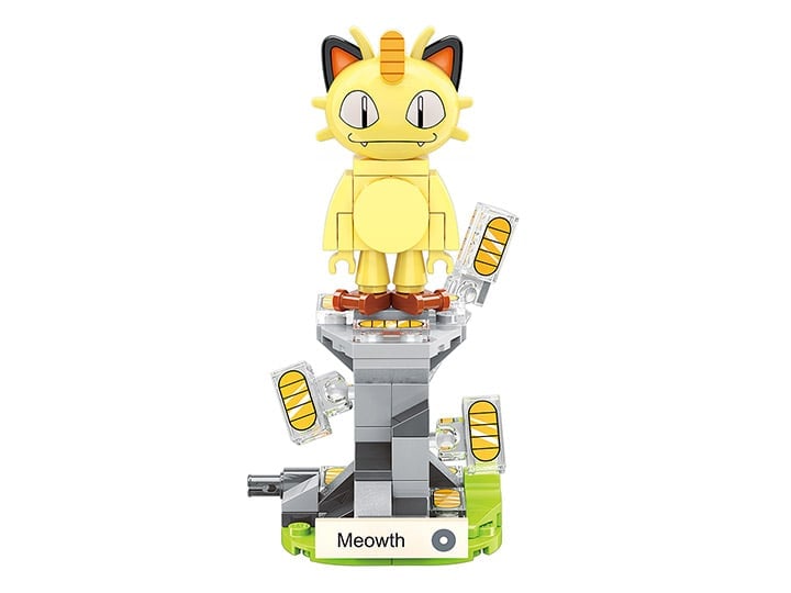 Pokemon Meowth Mini Qman Building Blocks Toy Set Gallery Image 1