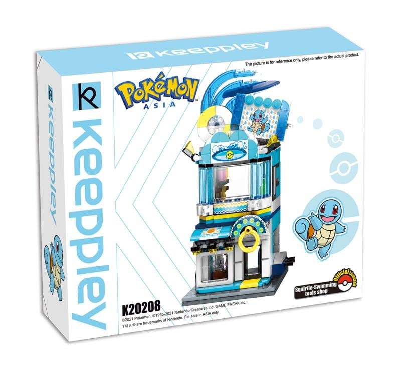Pokemon Squirtle Swimming Store Qman Building Blocks Toy Set Gallery Image 4