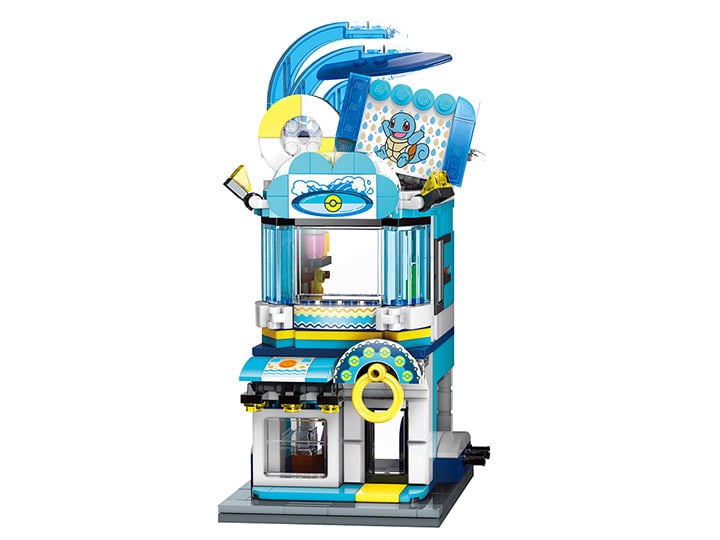 Pokemon Squirtle Swimming Store Qman Building Blocks Toy Set Gallery Image 1