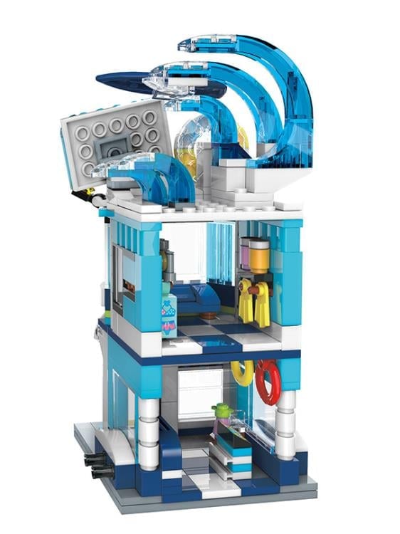 Pokemon Squirtle Swimming Store Qman Building Blocks Toy Set Gallery Image 3