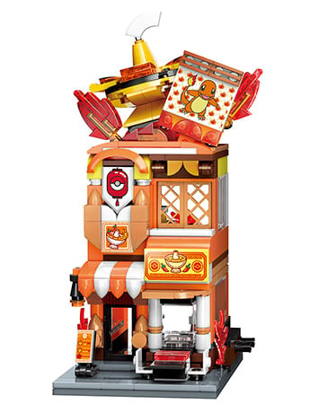 Pokemon Charmander Hotpot Restaurant Qman Building Blocks Toy Set Gallery Image 2