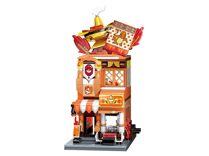Pokemon Charmander Hotpot Restaurant Qman Building Blocks Toy Set Gallery Image 1